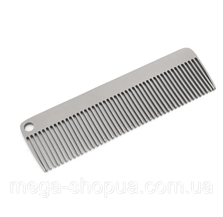 Титановий кишеньковий гребінець чоловічий для бороди, вусів та волосся Titanium WE88, фото 1