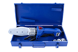 Паяльник плоский для поліпропіленових труб Prawtech PPR 20-40 мм. (800 Вт.) з насадками (Польща)