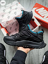 Зимові Чоловічі Кросівки Nike ACG Terra Antarktik Gore-Tex Low / Найк АСГ Тера Антарктик Низькі Чорні з Синім, фото 6