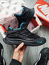 Зимові Чоловічі Кросівки Nike ACG Terra Antarktik Gore-Tex Low / Найк АСГ Тера Антарктик Низькі Чорні з Синім, фото 3