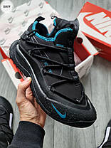 Зимові Чоловічі Кросівки Nike ACG Terra Antarktik Gore-Tex Low / Найк АСГ Тера Антарктик Низькі Чорні з Синім, фото 5