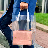 Пакет пищевой LDPE прозорий, 30х35(+3)см, 60 мкм, з петлевою білими ручками, (50 шт.)