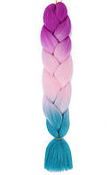 КАНЕКАЛОН 60см. 100гр. Омбре3 "Jumbo braid"