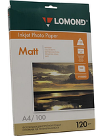 Фотобумага Lomond матовая 120 гр.100 листов