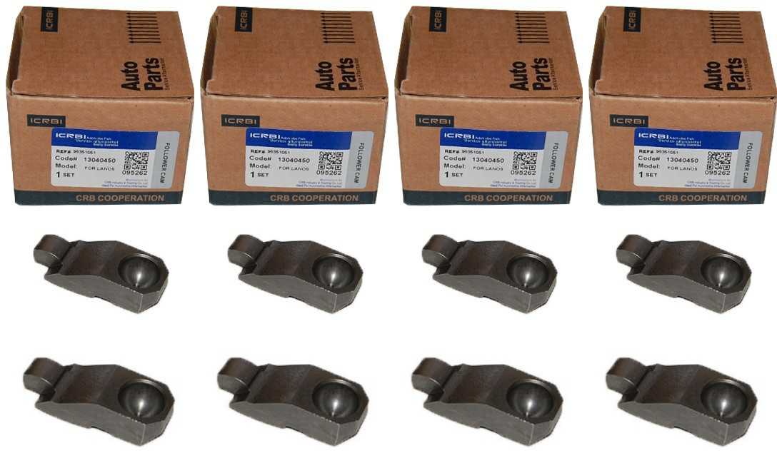 Коромисло клапана (рокер) Ланос, Нексия 1.5 (комплект 8 шт.) CRB Корея 96351051