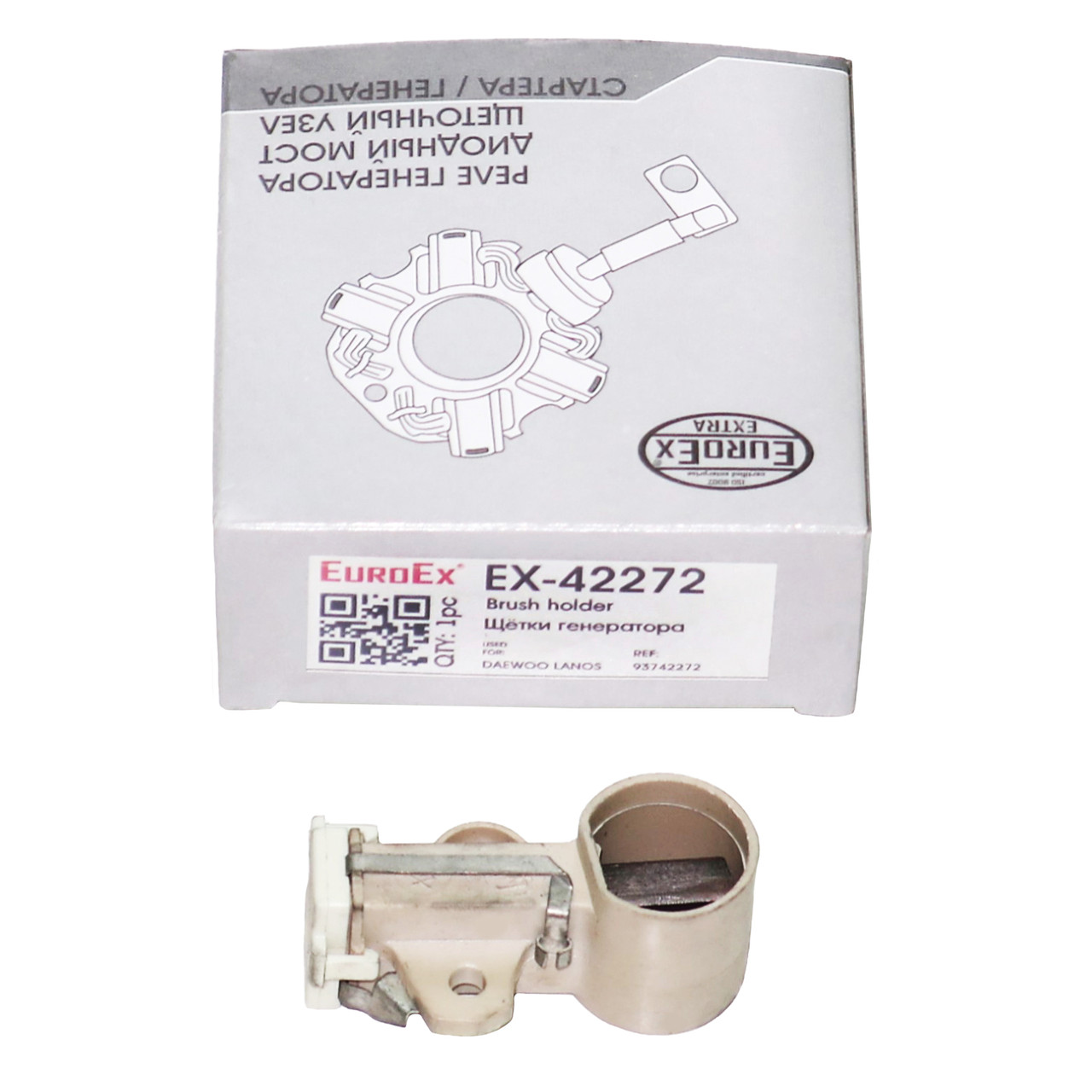 Щітки генератора Ланос 1.5 26 мм EuroEx Угорщина 93742272