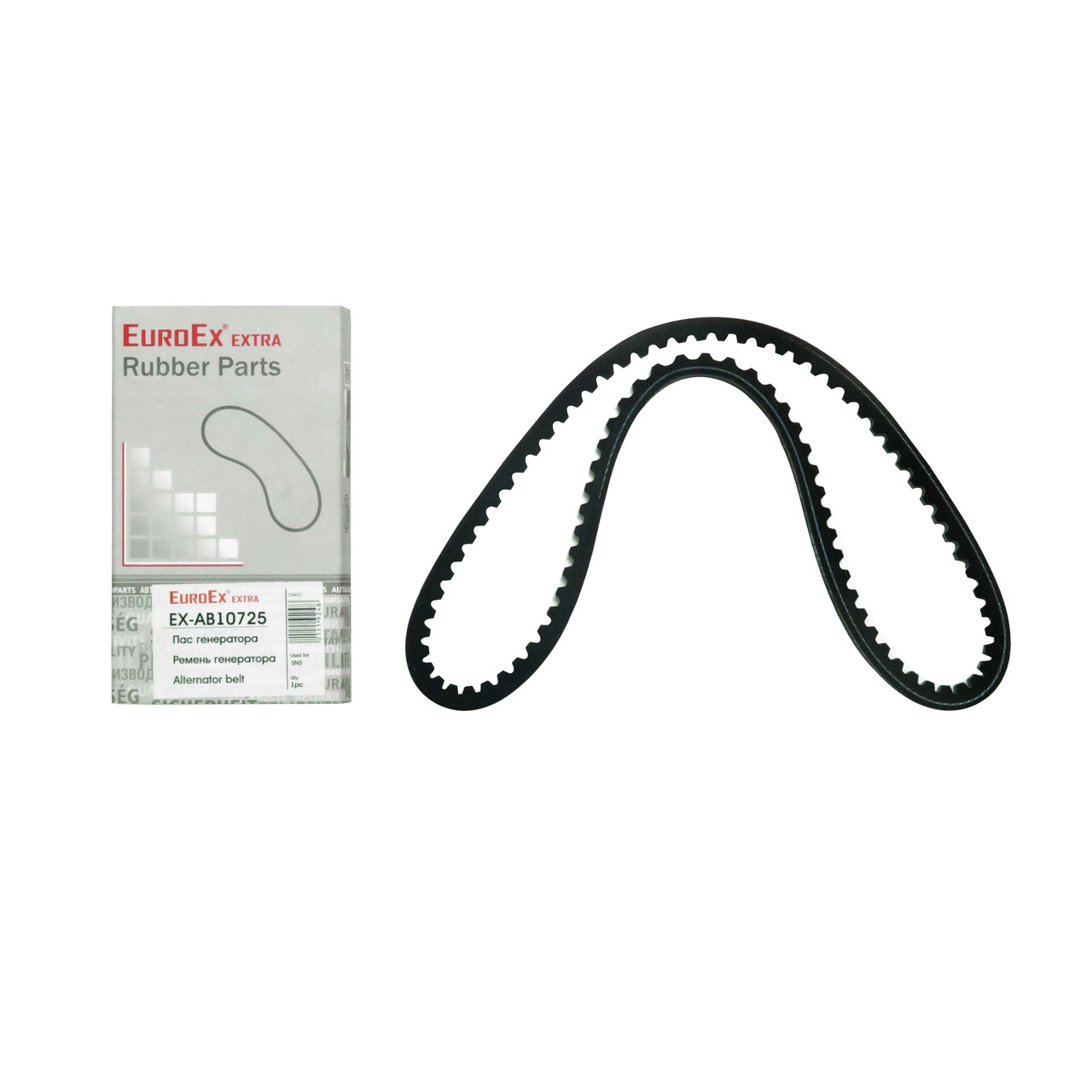 Ремінь генератора Сенс (10х725, зубч.) EuroEx Угорщина