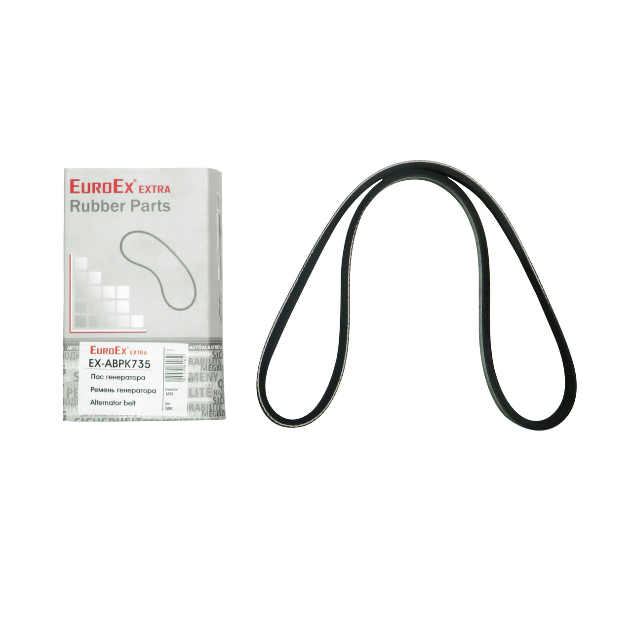 Ремінь генератора Матіз (4PK735 без г/у) EuroEx Угорщина