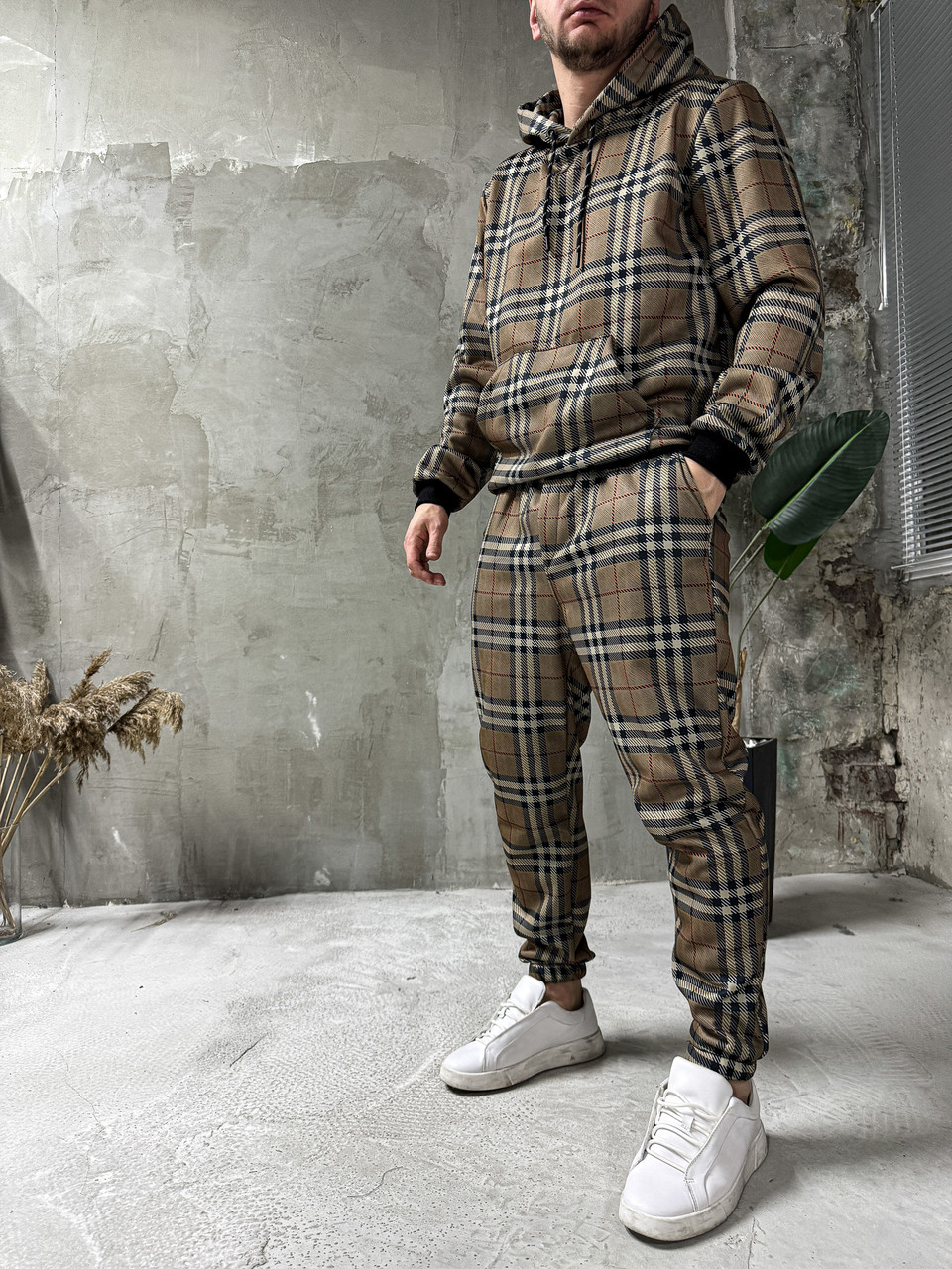 Костюм чоловічий утеплений худі штани фліс зимовий