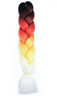КАНЕКАЛОН 60см. 100гр. Омбре4 "Jumbo braid"
