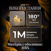 Гірлянда штора 3 метри на 6 фігур Повітряна куля колір світіння теплий білий, фото 4