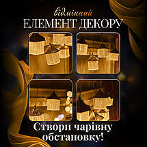 Гірлянда штора 3 метри на 6 фігур Діамант колір світіння теплий білий, фото 6