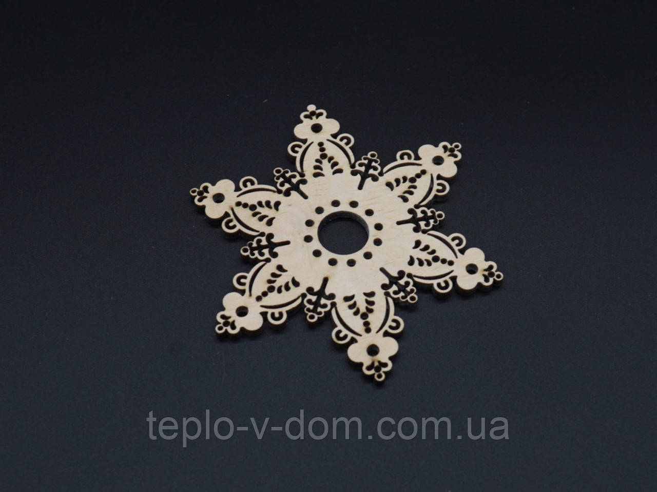 Дерев'яна новорічна заготовка під розпис. Фанера. 9см