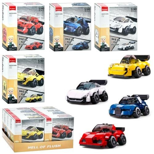 Конструктор SLUBAN M38-B1203 Авто серія машина 1:40 фігурка від176дет в кор. 8 шт.в диспл.