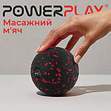 Масажний м'яч PowerPlay PP-4350 Epp Massage Ball (d8) Чорно/Червоний, фото 7