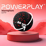 Масажний м'яч PowerPlay PP-4350 Epp Massage Ball (d8) Чорно/Червоний, фото 10