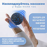 Масажний м'яч PowerPlay PP-4351 Epp Massage Ball (d10) Чорно/Синій, фото 9