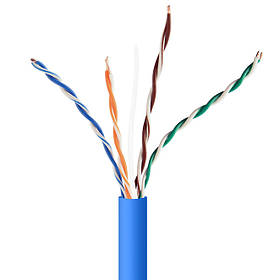Неекранований мережевий кабель CAT5e, (CCA), (AWG24), 305 м Cablexpert UPC-5004E-SOL-B - MegaLavka