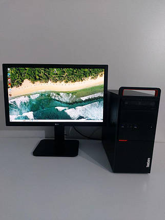 Б/в Комплект: Lenovo ThinkCentre M800 MT| i5-6400| 16GB RAM| 120GB SSD+500GB HDD| Radeon R7 450 4GB+LG 24MB37PM-B 24" 1920x1080, фото 1
