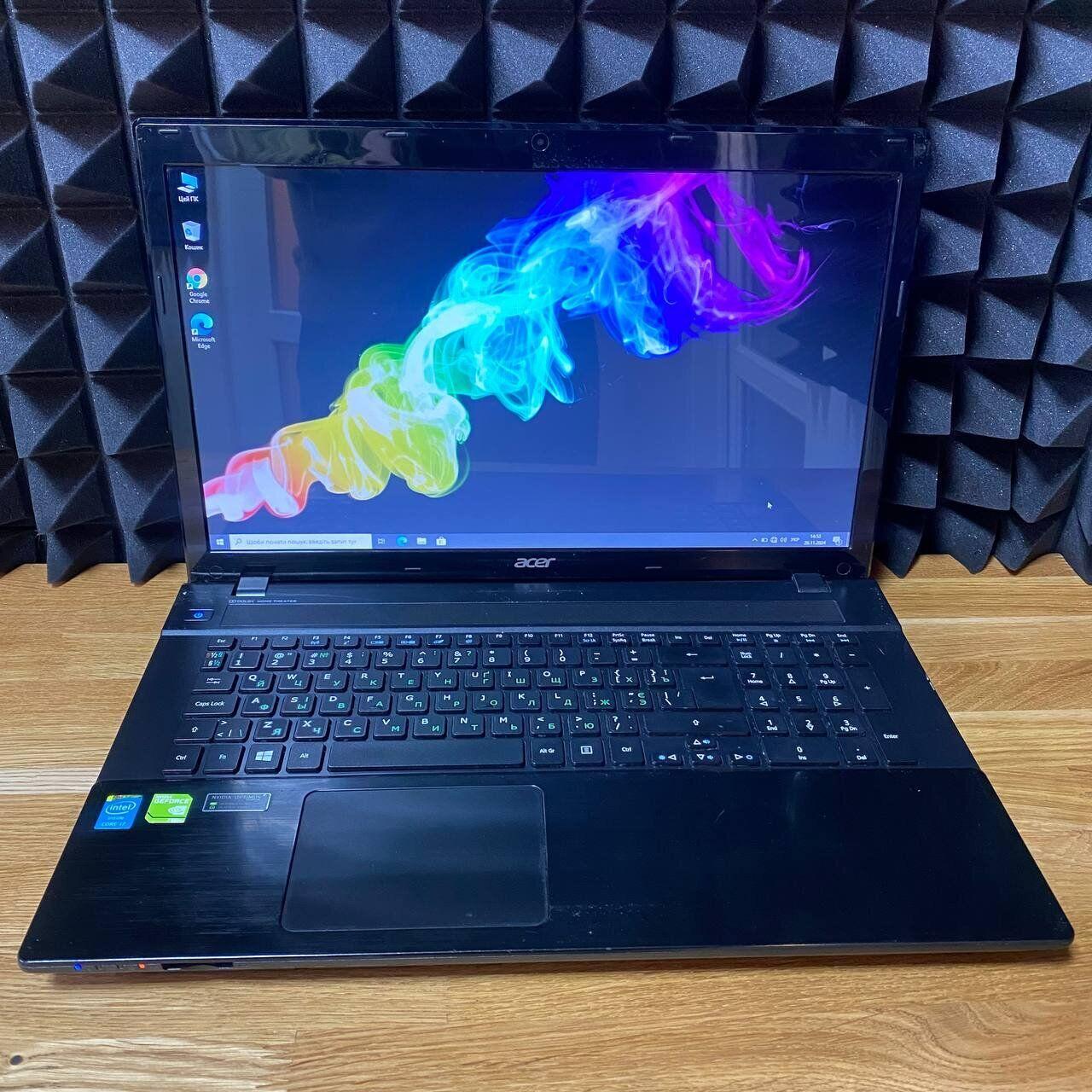 Б/в Ноутбук Б-клас Acer Aspire V3-772G 17.3" 1600x900| Core i7-4702MQ| 32 GB RAM| 120 GB SSD| GeForce GT 750M 2GB