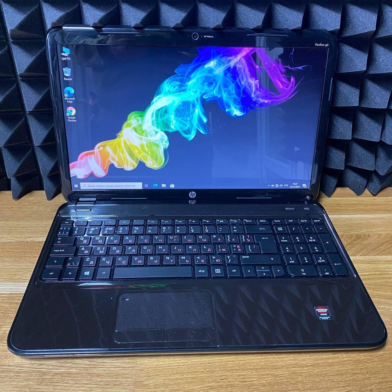 Б/в Ноутбук HP Pavilion G6 15.6" 1366x768| AMD A10-4600M| 12 GB RAM| 128 GB SSD| Radeon HD 7610M 1GB