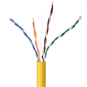 Неекранований мережевий кабель CAT5e, (CCA), (AWG24), 305 м Cablexpert UPC-5004E-SOL-Y - MegaLavka