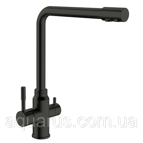 Змішувач для кухні з виходом для питної води MIXXUS SUS-021 BLACK (MI5861), фото 1