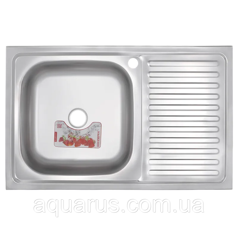Мийка кухонна ZERIX Z8050L-08-180MD (MICRO DECOR) (ZS0596)