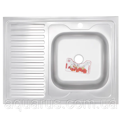 Мийка кухонна ZERIX Z8060R-06-160P (POLISH) (ZS0607), фото 1