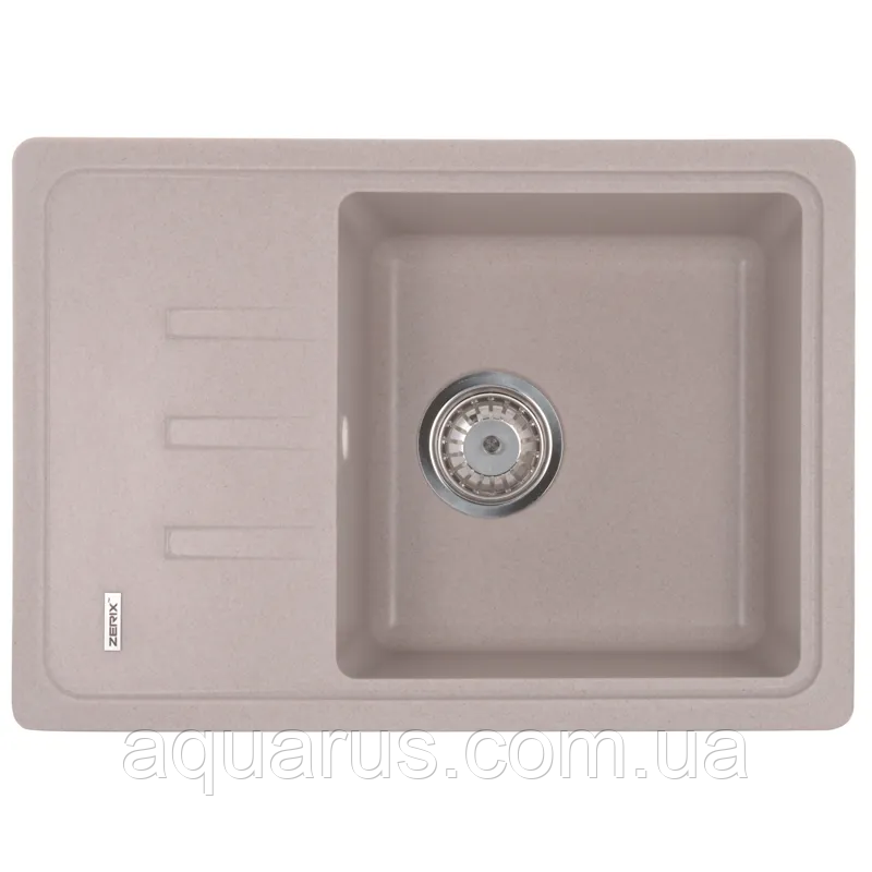 Мийка кухонна ZERIX ZS-6243S-06 бежева (ZX4573)