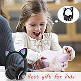 Навушники для дитини з кішками котячими CAT STN-28 черные, Дитячі JO-638 аудіо навушники, фото 4