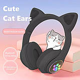 Навушники для дитини з кішками котячими CAT STN-28 черные, Дитячі JO-638 аудіо навушники, фото 2
