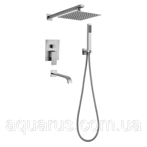 Вбудована душова система MIXXUS KUB-009 INNER (нерж. сталь) (MI5945), фото 1