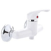 Пластиковий змішувач для душу PLAMIX AFINA-003 Білий (без шланга та лійки) (PM0567)