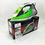 Праска парова з керамічним покриттям Crownberg CB-7444, парова праска GX-139 відпарювач, праска-очисник, фото 9