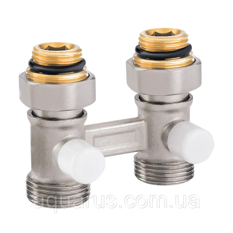 Вузол нижнього підключення радіатора прямий 3/4"x1/2" KOER KR.1133 (комплект) (KR3114)