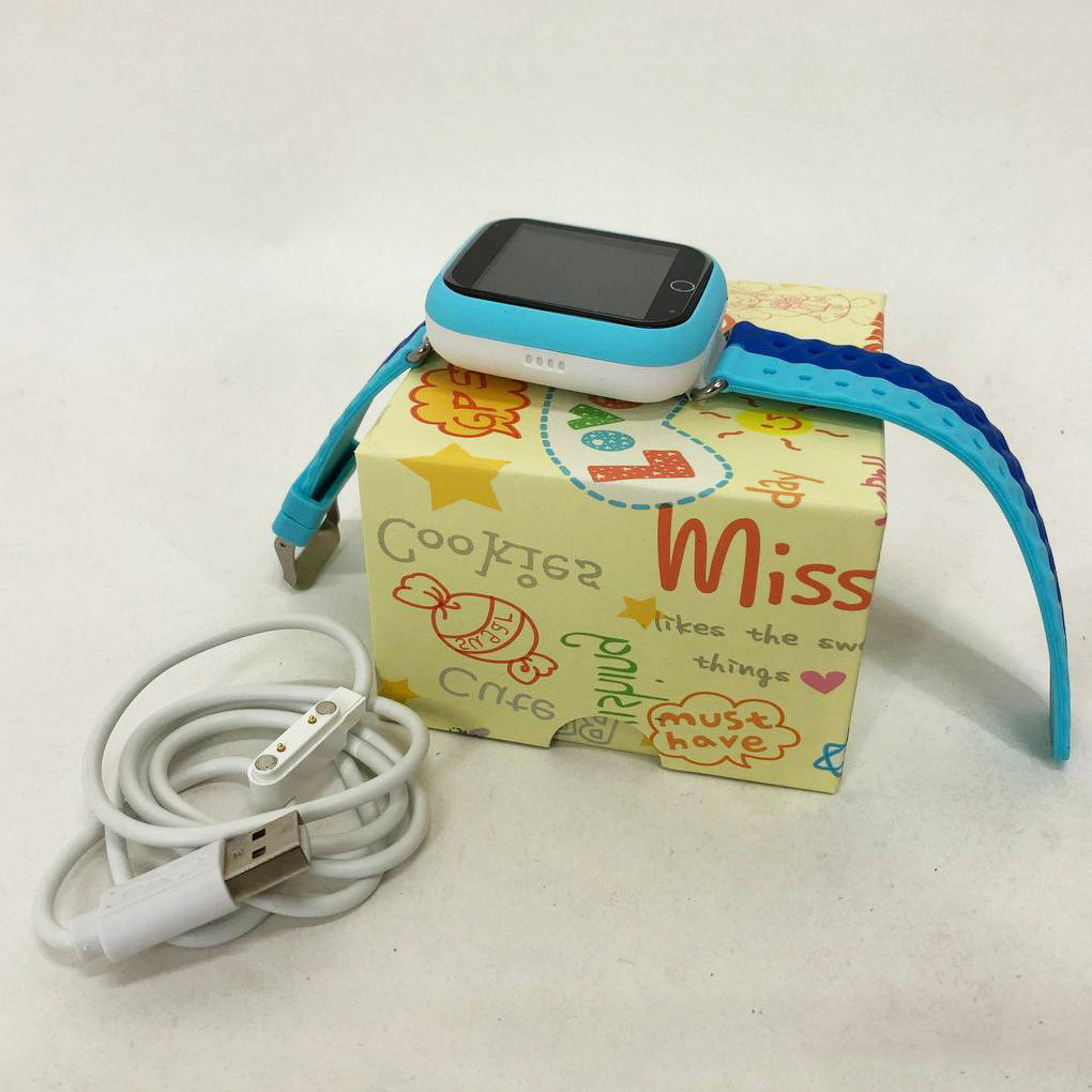 Дитячий розумний годинник з GPS Smart baby watch Q750 Blue, смарт годинник-телефон з сенсорним екраном UL-234 та іграми, фото 1