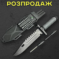 Туристичний ніж з огнивом 32 см зі сталі 420С із чохлом