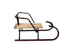 Санки дитячі Сніговик червоний ТМ УКРАЇНА