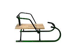 Санки дитячі Сніговик зелений ТМ УКРАЇНА