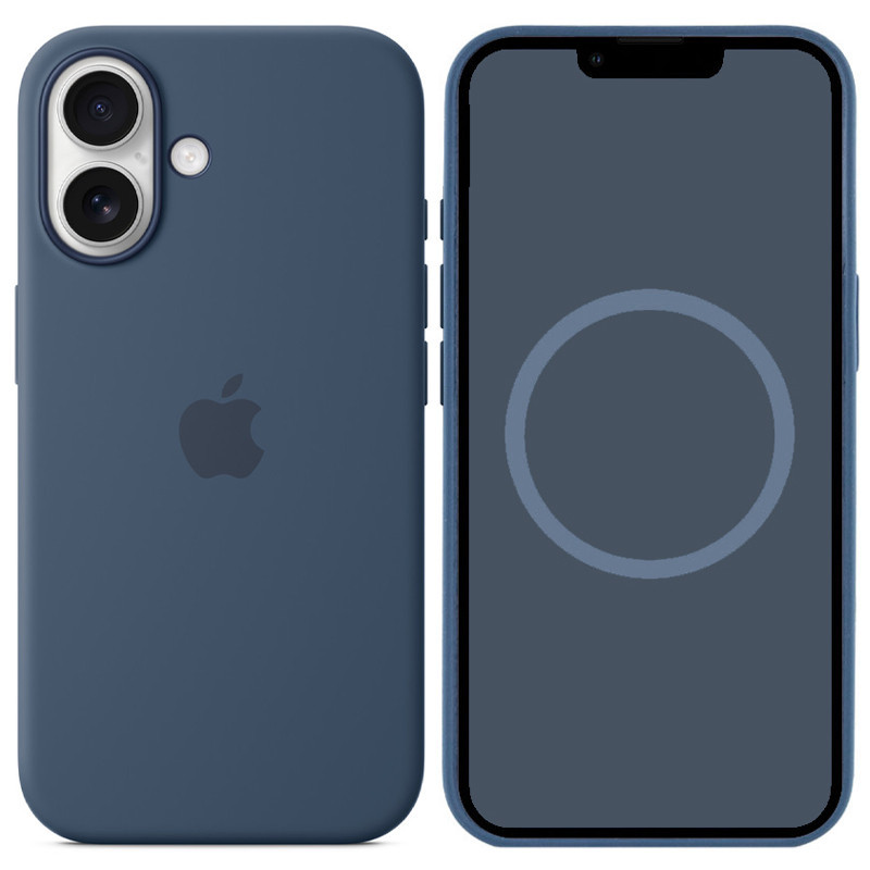 Чохол Silicone case (AAA) with Magsafe and Animation (button) для Apple iPhone 16 (6.1"), фото 1
