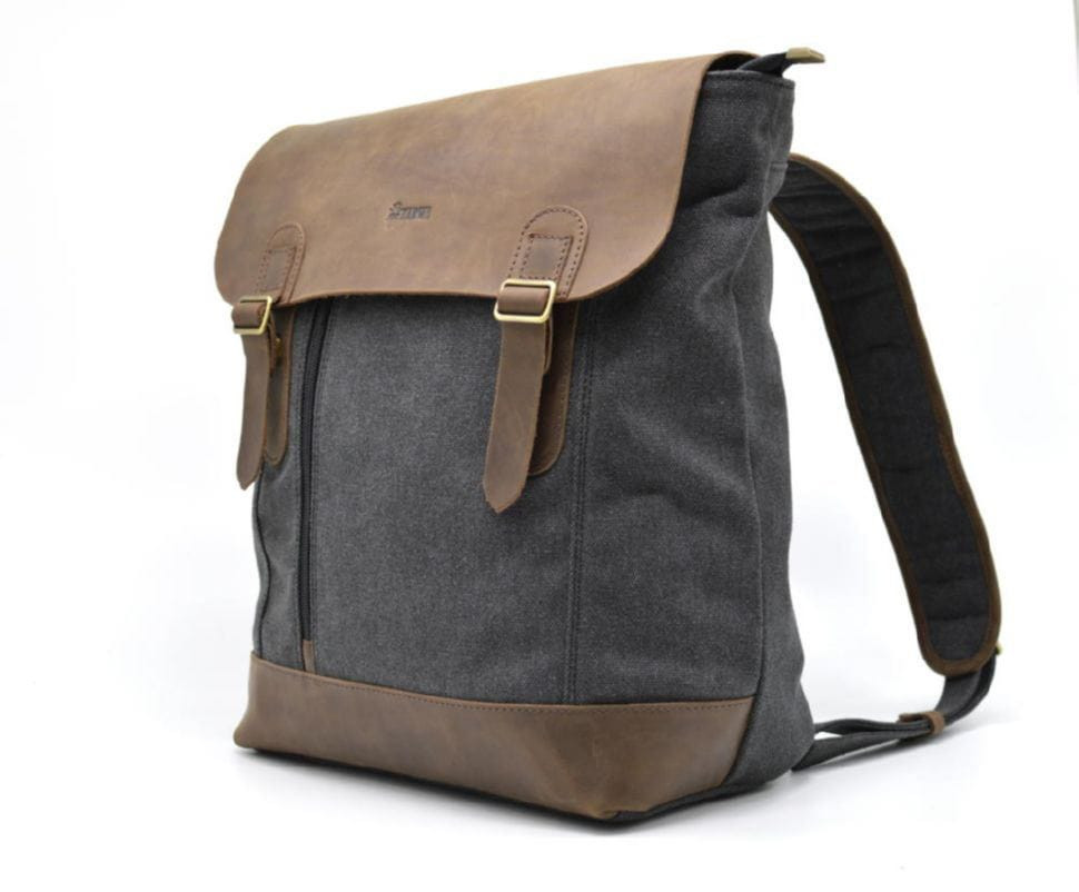 Рюкзак міський, парусина + шкіра RG-3880-3md від бренда TARWA, фото 1