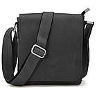 Чоловіча шкіряна сумка через плече RA-30271-3md TARWA чорна, фото 3