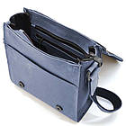 Чоловіча шкіряна сумка через плече RK-30271-3md TARWA синя, фото 5