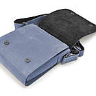 Чоловіча шкіряна сумка через плече RK-30271-3md TARWA синя, фото 6