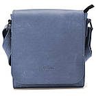 Чоловіча шкіряна сумка через плече RK-30271-3md TARWA синя, фото 7