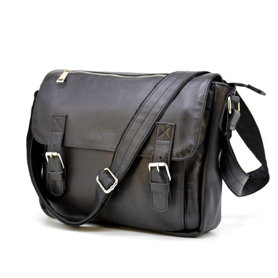 Чоловіча шкіряна сумка через плече з ручкою TARWA, GA-6045-4lx, фото 1