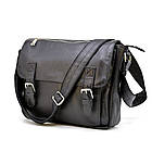 Чоловіча шкіряна сумка через плече з телячої шкіри TARWA, GA-6046-4lx, фото 6