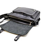 Чоловіча шкіряна сумка через плече з ручкою TARWA, GA-6045-4lx, фото 7