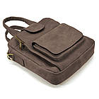 Вертикальна чоловіча сумка RC-7266-3md TARWA коричнева, фото 6